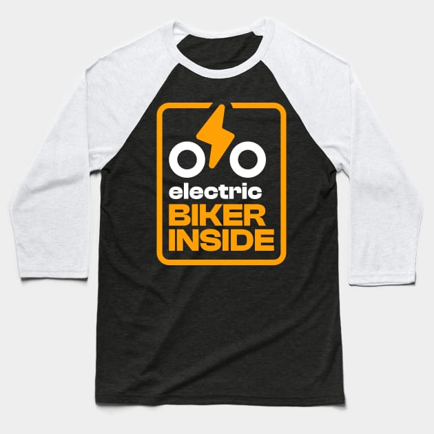 Electric Biker Inside Baseball T-Shirt by silly bike